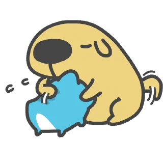 🫂 emoji 咖波 視像⑥ @Capoo_Stickers Telegram sticker 23 of 48