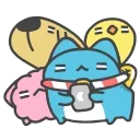 👩‍👩‍👦‍👦 emoji 咖波 動態① @Capoo_Stickers Telegram sticker 20 of 27