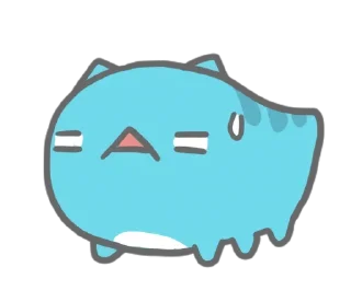 😓 emoji 咖波 靜態 - Classic&奶泡貓 @Capoo_Stickers Telegram sticker 20 of 120