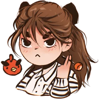 😠 emoji Hidden love Telegram sticker 5 of 35