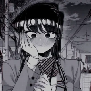 💭 emoji komi Shouko | @nanostickers Telegram sticker 5 of 41