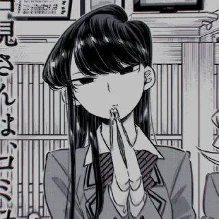 💭 emoji komi Shouko | @nanostickers Telegram sticker 6 of 41