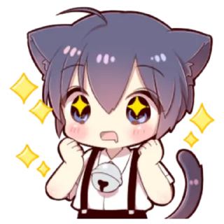 🍓 emoji Little Cat Boy ; @Leefanogavin Telegram sticker 9 of 100