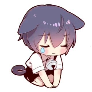 🍓 emoji Little Cat Boy ; @Leefanogavin Telegram sticker 10 of 100