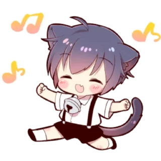 🍓 emoji Little Cat Boy ; @Leefanogavin Telegram sticker 20 of 100