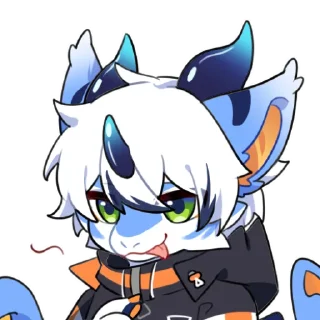 😏 emoji 冻牙的日常 Telegram sticker 15 of 16