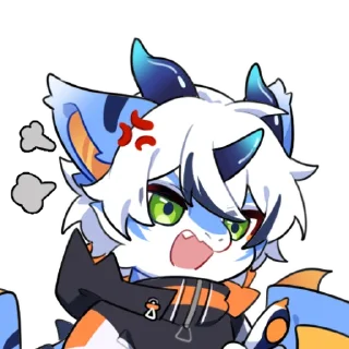 😡 emoji 冻牙的日常 Telegram sticker 8 of 16