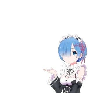 👈 emoji Rem ~ @weebs_4ever Telegram sticker 14 of 45