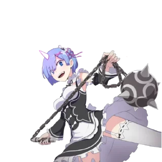 👿 emoji Rem ~ @weebs_4ever Telegram sticker 22 of 45