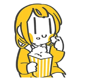 🍿 emoji 加零在電線桿下說嗨 @moe_sticker_bot Telegram sticker 5 of 32