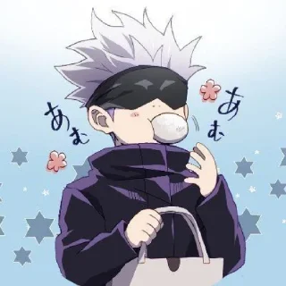 Sticker from Gojo Satoru @sticker_anime_boy