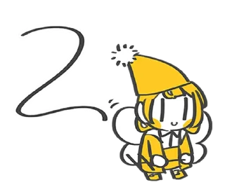 🔽 emoji 加零在電線桿下說嗨 @moe_sticker_bot Telegram sticker 7 of 32