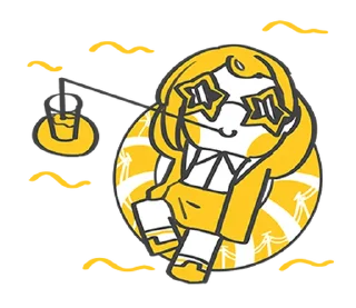 ⭐ emoji 加零在電線桿下說嗨 @moe_sticker_bot Telegram sticker 14 of 32