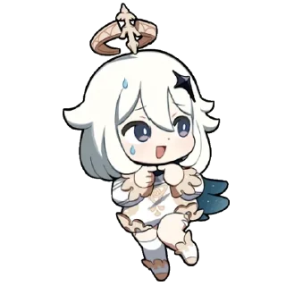 ⭐ emoji 派蒙酱☆ @pmmur Telegram sticker 16 of 109