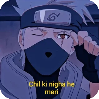 🎲 emoji Kakashi Telegram sticker 8 of 120