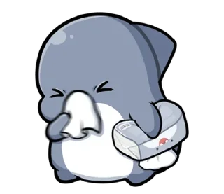 🤧 emoji @y9867  胖鯊鯊 Telegram sticker 1 of 39