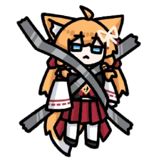 Sticker from B站 葉月稲荷 @zhaxia_cn
