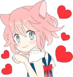 Sticker from Cute Little Cat Girl  @yhdxk