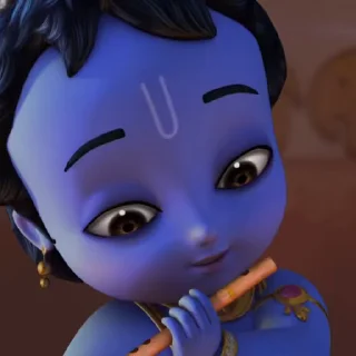 🪈 emoji Little Krishna Animated by @mayanksh4rma Telegram sticker 18 of 85