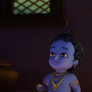 👊 emoji Little Krishna Animated by @mayanksh4rma Telegram sticker 23 of 85