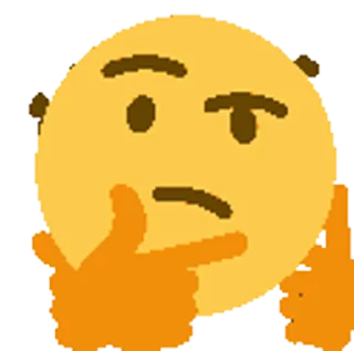 🤔 emoji Ripped from 4chan 2nd edition Telegram sticker 11 of 12