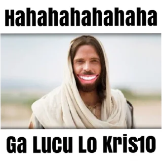 😆 emoji yesus baru Telegram sticker 9 of 15