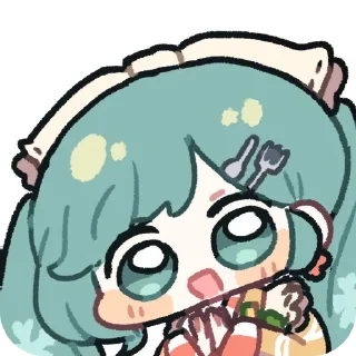 📖 emoji 初音ミク(みらつ)  twitter @miratsu169 Telegram sticker 15 of 85