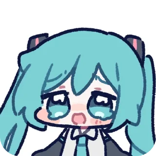 📖 emoji 初音ミク(みらつ)  twitter @miratsu169 Telegram sticker 13 of 85