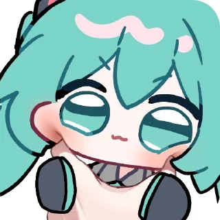 📖 emoji 初音ミク(みらつ)  twitter @miratsu169 Telegram sticker 22 of 85