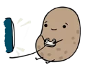 😆 emoji Worthless Potato Telegram sticker 7 of 40