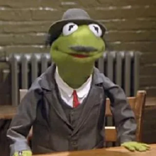 🐸 emoji kermit the frog ⸝⸝ @stickerdirkje Telegram sticker 8 of 60