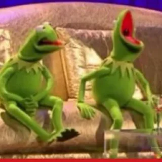 🐸 emoji kermit the frog ⸝⸝ @stickerdirkje Telegram sticker 23 of 60