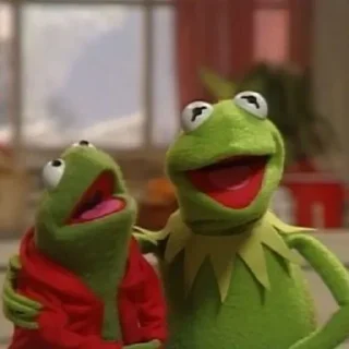 🐸 emoji kermit the frog ⸝⸝ @stickerdirkje Telegram sticker 22 of 60