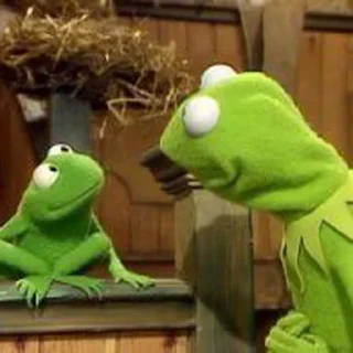 🐸 emoji kermit the frog ⸝⸝ @stickerdirkje Telegram sticker 21 of 60
