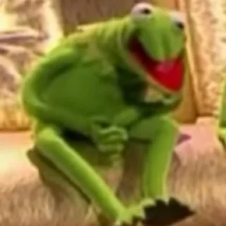 🐸 emoji kermit the frog ⸝⸝ @stickerdirkje Telegram sticker 24 of 60