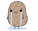 😭 emoji Worthless Potato Telegram sticker 19 of 40