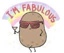 😎 emoji Worthless Potato Telegram sticker 17 of 40