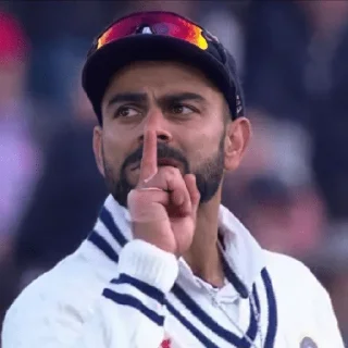 🤫 emoji Virat pack Telegram sticker 13 of 36