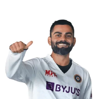 Sticker from Virat Kohli @Abhishekbora1