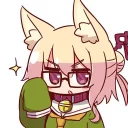 🦊 emoji ケモミミちゃん Telegram sticker 10 of 39