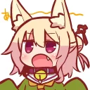 🦊 emoji ケモミミちゃん Telegram sticker 6 of 39