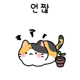 💬 emoji 말랑뽀짝 고양이들 3 By @KakaoEmoticon Telegram sticker 6 of 24