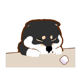 🐶 emoji Doggy Daily Lives of Shiba Inus 3 @moe_sticker_bot Telegram sticker 12 of 24
