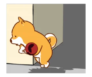 🐶 emoji Doggy Daily Lives of Shiba Inus 3 @moe_sticker_bot Telegram sticker 17 of 24
