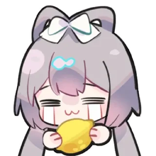 🍋 emoji 洛天依8th生日纪念 Telegram sticker 8 of 10