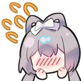 ☺️ emoji 洛天依8th生日纪念 Telegram sticker 6 of 10