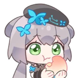 🍑 emoji 洛天依9th生日纪念 Telegram sticker 12 of 14