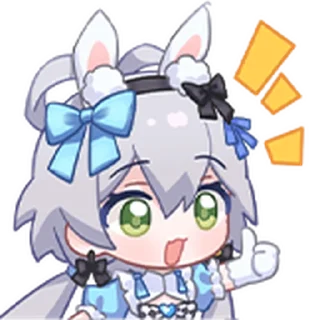 👍 emoji 洛天依幻游世界 Telegram sticker 10 of 25