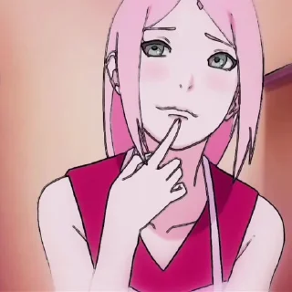 😸 emoji Sakura haruno|| Yuanita mon Telegram sticker 8 of 34