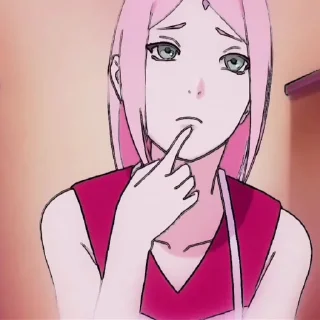 😸 emoji Sakura haruno|| Yuanita mon Telegram sticker 6 of 34